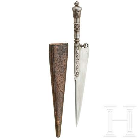 Messer mit feinem Eisenschnittdekor, süddeutsch, um 1900 - photo 2