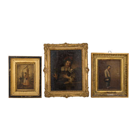 KONVOLUT 3 Gemälde, 17.-19. Jahrhundert, - photo 1