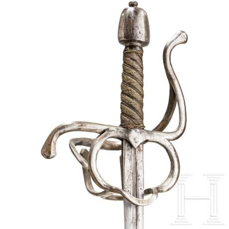 Rapier mit einseitigem Gefäß, deutsch, um 1600 - photo 4