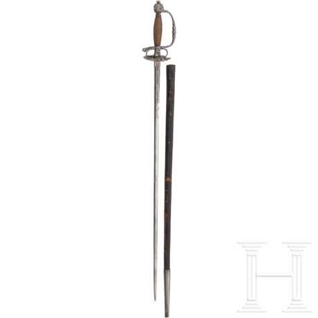 Galanteriedegen mit eisengeschnittenem Gefäß, deutsch oder flämisch, um 1700 - photo 1