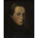 MALER 19. Jahrhundert, "Portrait eines jungen Herrn in Biedermeiergewand", - фото 1
