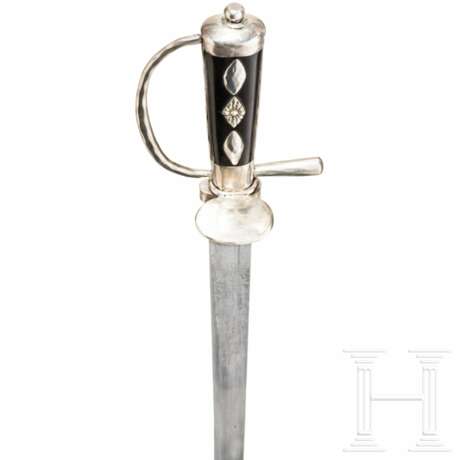 Silbermontierter Hirschfänger, deutsch, um 1800 - photo 4