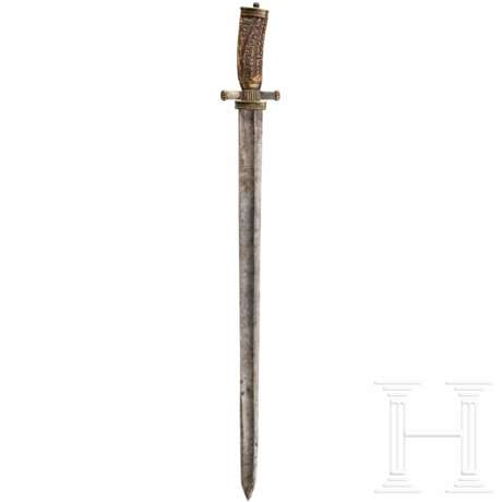 Großer Hirschfänger mit geätzter Klinge, deutsch, um 1800 - фото 2