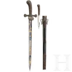 Luxus-Hirschfänger mit seltener Eisenmontierung, Wester & Cie, Solingen, um 1840/50