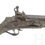 Silbermontierte Steinschlosspistole, balkantürkisch, um 1800 - photo 3