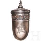 Silberne Pulverflasche in Muschelform, Bhopal, 19. Jhdt. - photo 3