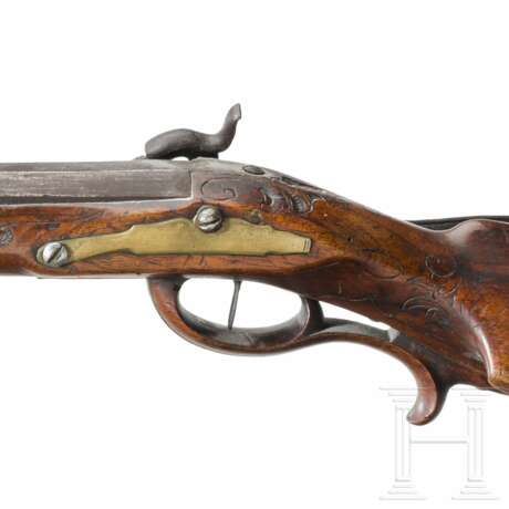 Zwei Perkussionsbüchsen, deutsch, um 1780, sowie eine Sammleranfertigung unter Verwendung alter Teile - Foto 7