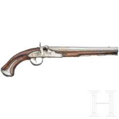 Perkussionspistole, süddeutsch, um 1760