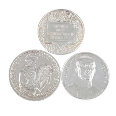 Deutsche Medaillen - 3 Silbermedaillen 1899 auf die Haager - photo 1