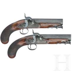 Ein Paar Perkussionspistolen, Henry Nock, London, um 1800