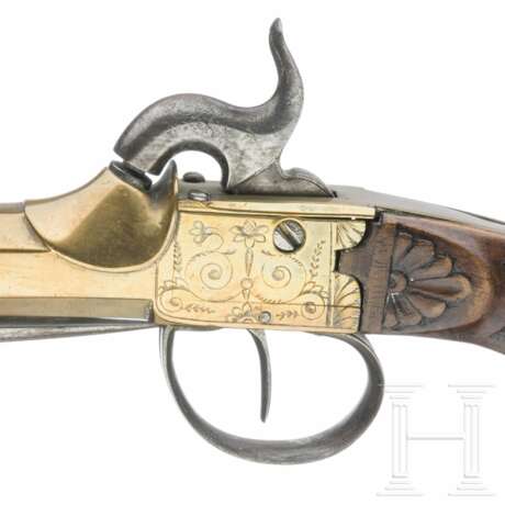 Perkussionsterzerol mit Springbajonett, Belgien, um 1830 - photo 4