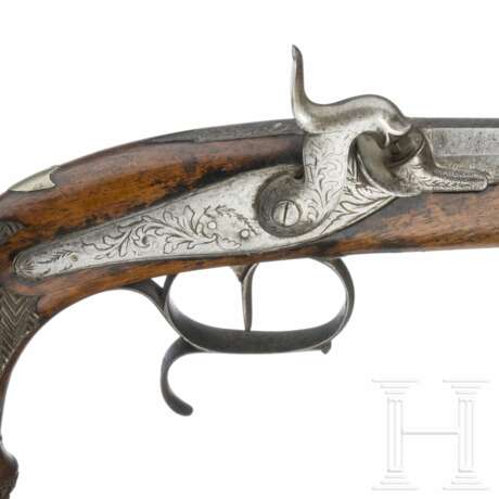 Ein Paar Perkussionspistolen, Belgien, um 1840 - Foto 10