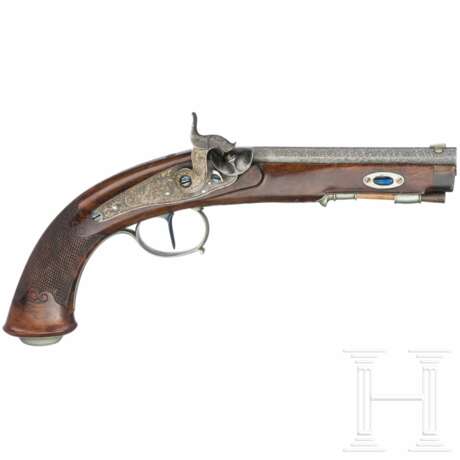 Perkussionspistole, Kuchenreuter(?), deutsch, um 1840 - photo 1