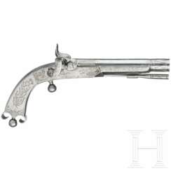 Ganzmetall-Perkussionspistole, Schottland, um 1850
