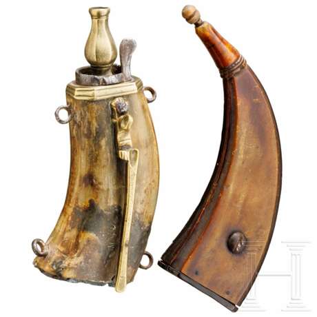 Zwei Pulverflaschen, deutsch, 18. Jhdt. - photo 1