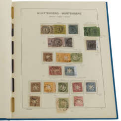 Württemberg - 1851/1920, umfassende Sammlung mit einigen