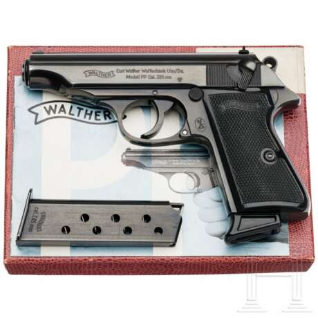Halbautom. Pistole, Walther Ulm, Mod. PP, Kal. 7,65 mm Brown, im Karton - Foto 1