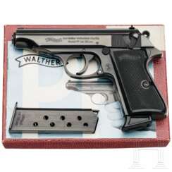 Halbautom. Pistole, Walther Ulm, Mod. PP, Kal. 7,65 mm Brown, im Karton