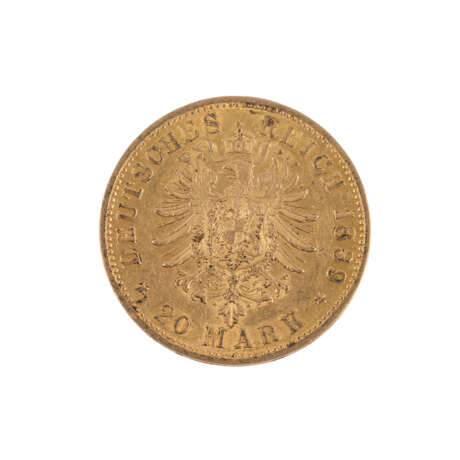 Preussen/GOLD - 20 Mark 1889 A, - photo 2