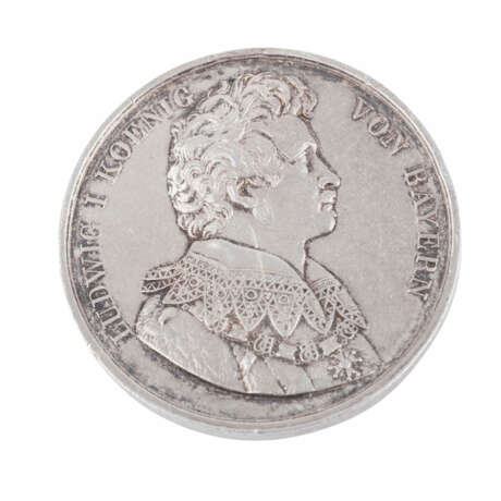 Bayern - Silbermedaille ohne Jahresangabe Ludwig I. (1825-1848), - Foto 1