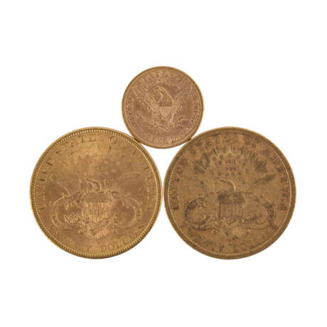 USA/GOLD - Konvolut: 2 x 20 Dollars 1879 + 1894 S - photo 1