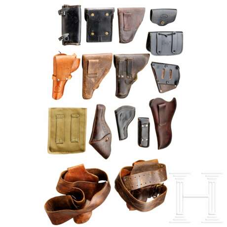 Konvolut Holster und Munitionstaschen, 19./20. Jhdt. - photo 2