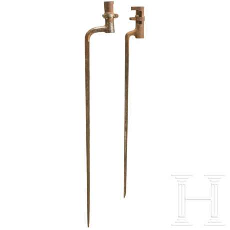 Zwei Tüllenbajonette M 1863/67/69/71 für Vetterli Ordonnanz, Schweiz - photo 2