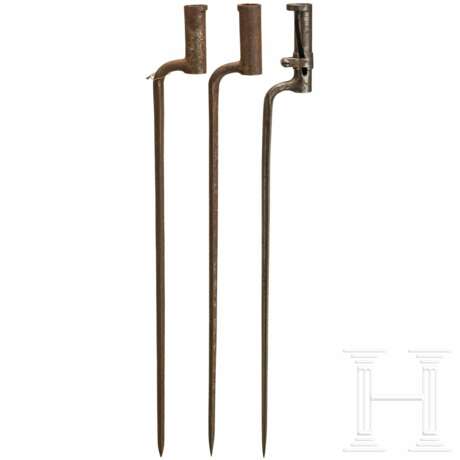 Drei Tüllenbajonette M1838/42 bis M1873, Österreich - photo 1