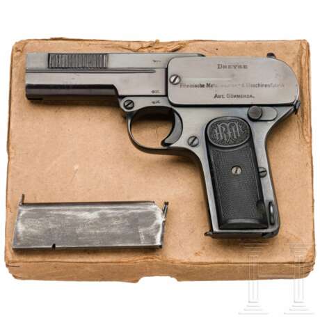 Dreyse Mod. 07, Militärkontrakt, im Karton - Foto 1