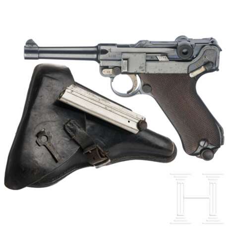 Pistole 08, DWM, 1913, mit Koffertasche - photo 1