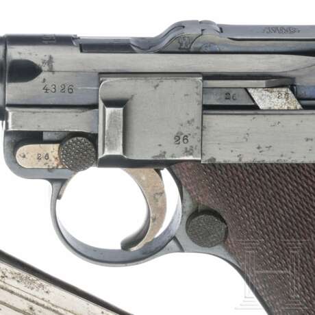 Pistole 08, DWM, 1913, mit Koffertasche - photo 6