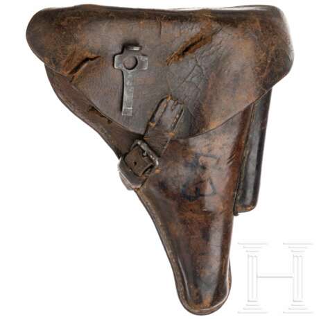 Pistole 08, DWM, 1915, mit Durchschuss, dazu Koffertasche - photo 4