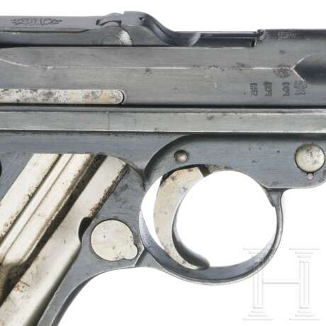 Pistole 08, DWM, 1915, mit Durchschuss, dazu Koffertasche - photo 7
