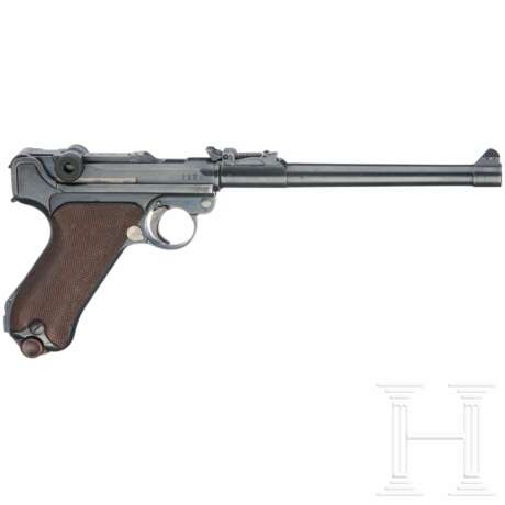 Lange Pistole 08, DWM 1917, mit Anschlagbrett - Foto 3