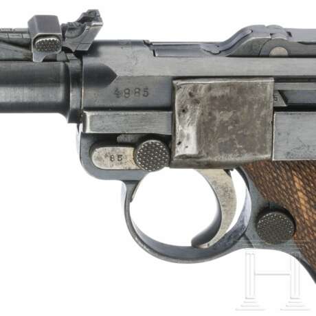 Lange Pistole 08, DWM, 1917, mit Anschlagbrett - photo 6
