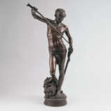 Antonin (Marius-Jean-Antonin) Mercié ''Bronze-Skulptur 'Davids Triumph über Goliath''' - Foto 1