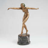 Hermann Haase-Ilsenburg ''Art-déco Bronze-Skulptur 'Tänzerin''' - Foto 1