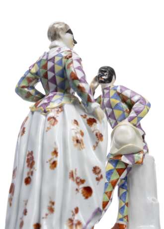 Sieben Figuren aus einer Folge der Commedia dell’Arte - Foto 6