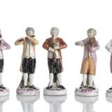 Fünf Figuren aus einer Musikantengruppe - Foto 2