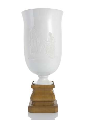 Tischlampe mit Lithophanie allegorischer Figuren - photo 1
