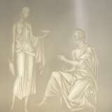 Tischlampe mit Lithophanie allegorischer Figuren - photo 6