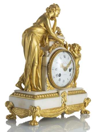 Louis-XVI-Pendule mit Venus und Amor - Foto 3