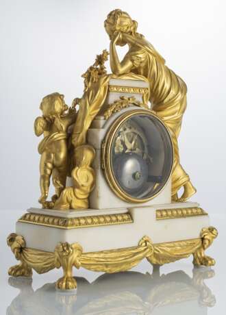 Louis-XVI-Pendule mit Venus und Amor - Foto 4