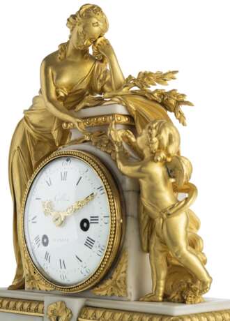 Louis-XVI-Pendule mit Venus und Amor - Foto 6