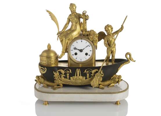 Gondel-Pendule mit Venus und Amor - photo 1