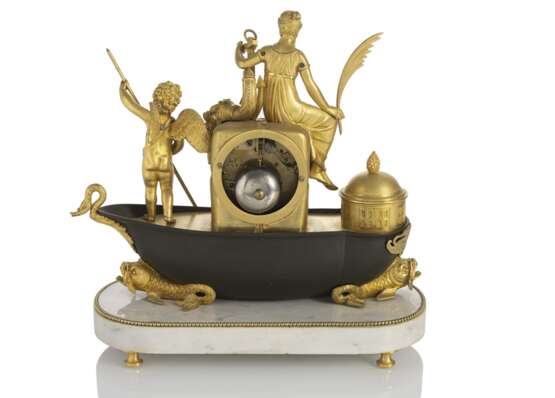 Gondel-Pendule mit Venus und Amor - photo 2