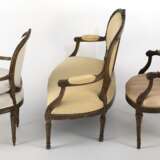Louis XVI-Sitzbank und zwei Fauteuils - фото 4
