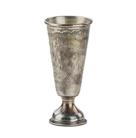 Серебряная бокал для Кидуша . Киев 1908-1809г. Серебро 84 Judaica At the turn of 19th -20th century г. - фото 2