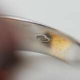 18K white gold ring with cognac-colored Cetrine and diamonds. Italy. Second half of the 20th century. Diamonds The end of the 20th century - photo 4