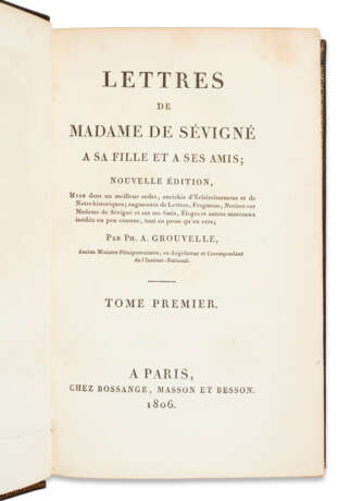 S&#201;VIGN&#201;, Marie de Rabutin-Chantal, dite Madame de (1626-1696) - Foto 2